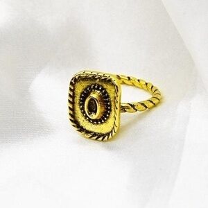 Gold Cowboy Hat Ring